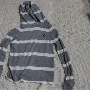 Hollister size small long sleeve hooded shirt